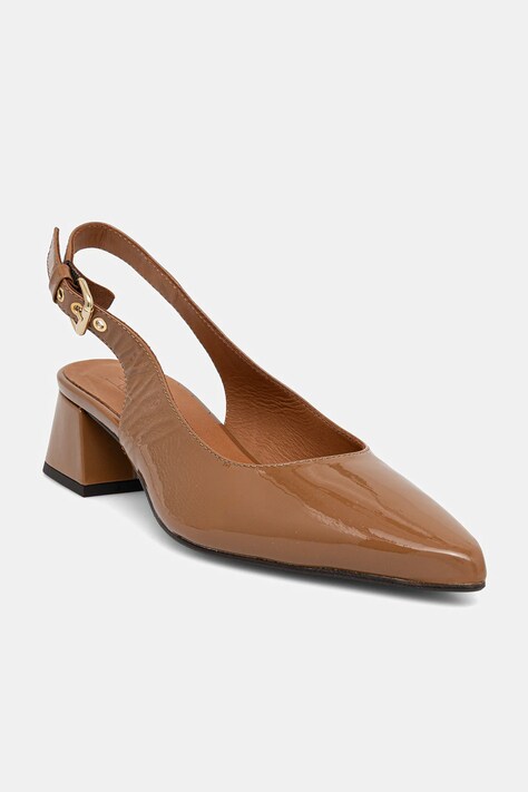 Billi Bi pantofi de piele culoarea maro, cu toc drept, A8320