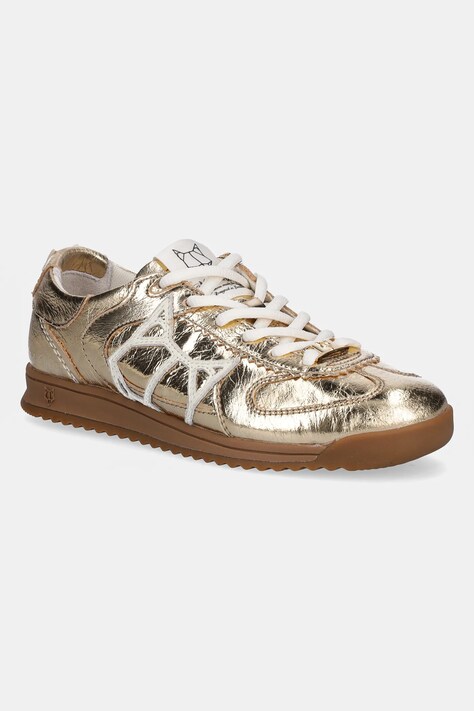 Naked Wolfe sneakers din piele Exposure culoarea auriu, Exposure Crinkle Leather Gold