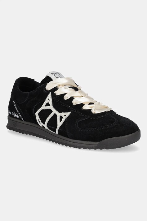 Naked Wolfe sneakers din piele întoarsă Exposure culoarea negru, Exposure Suede Black
