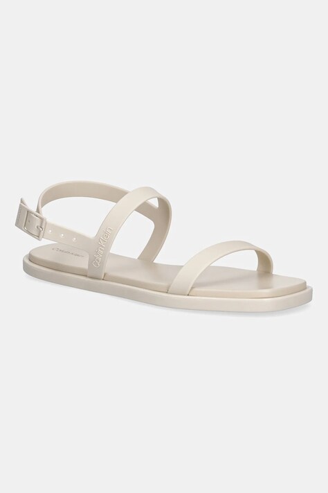 Calvin Klein sandale SANDAL - JELLY culoarea bej, HW0HW02426