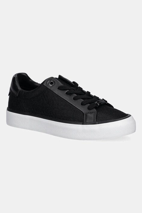 Sneakers boty Calvin Klein VULC LACE UP - JACQ černá barva, HW0HW02412