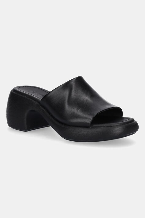 Camper slapi de piele Thelma Sandal femei, culoarea negru, cu toc drept, K201722-001