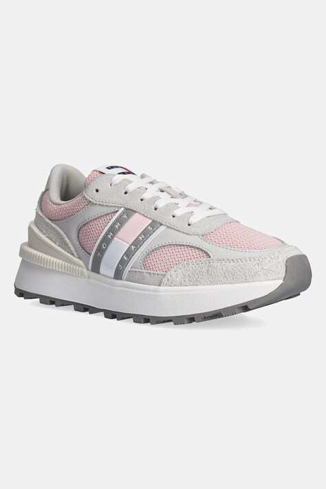 Sneakers boty Tommy Jeans TECH RUNNER růžová barva, EN0EN02743