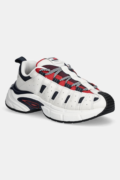 Tommy Jeans sneakers ARCHIVE 95 femei, culoarea alb, EN0EN02814