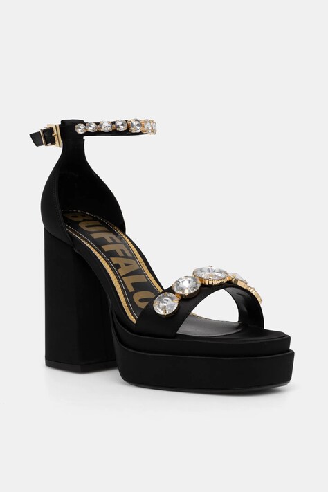 Sandály Buffalo May Neat Ice černá barva, 1291591-BLK