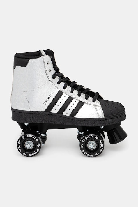 Kolečkové brusle adidas Originals Superstar 82 Skate dámské, stříbrná barva, JH5522