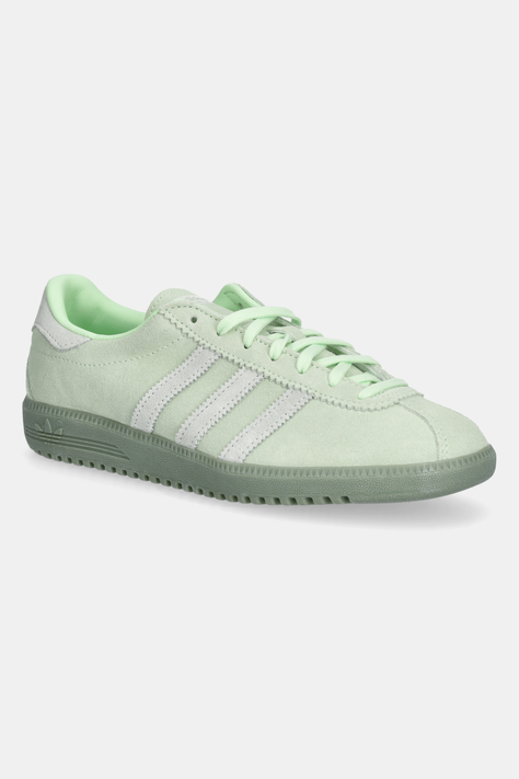 adidas Originals sneakers din piele intoarsă Bermuda femei, culoarea verde, JI2661