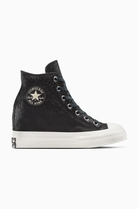 Converse tenisi Chuck 70 Pony Hair culoarea negru, A12561C