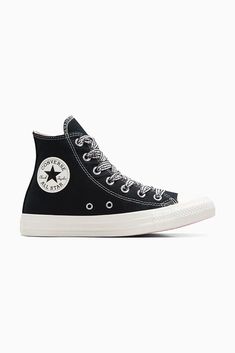 Πάνινα παπούτσια Converse Chuck Taylor All Star χρώμα: μαύρο, A13661C