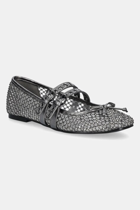 Baleríny Guess KAYANN šedá barva, FLJKNN FAB02