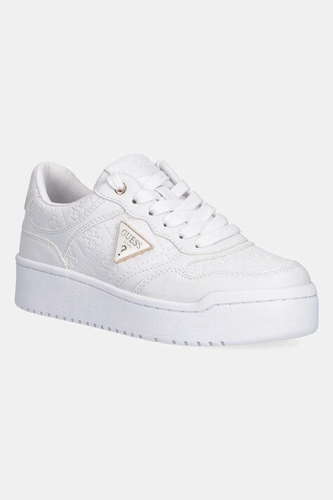 Guess sneakers MIRAM6 femei, culoarea alb, FLJMI6 FAL12