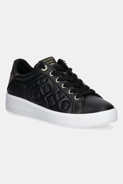 Guess sneakers RONII femei, culoarea negru, FLJRON FAL12