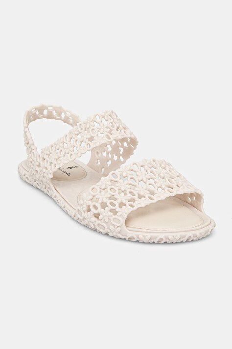 Σανδάλια Melissa MELISSA PANC SANDAL + ISABELA CAPETO χρώμα: μπεζ, M.33440.54144