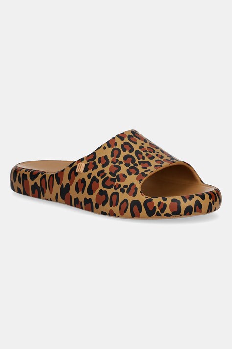 Melissa papuci MELISSA FREE PRINT SLIDE AD femei, culoarea maro, M 33973.AQ618