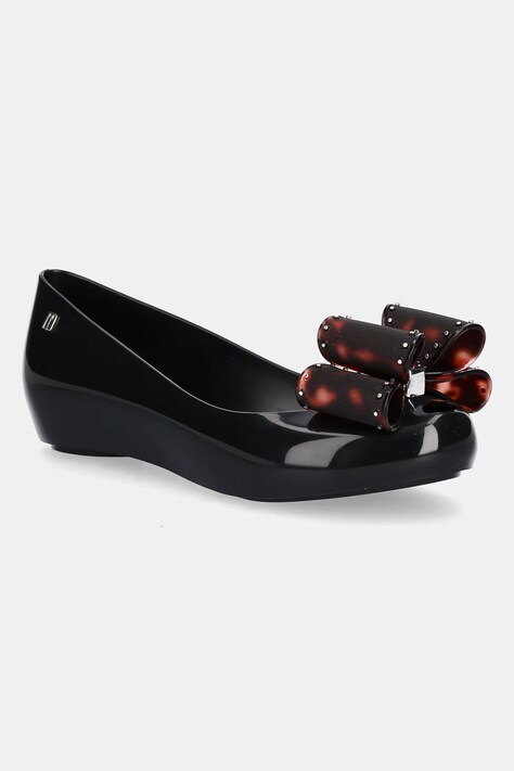 Baleríny Melissa MELISSA ULTRAGIRL CLASSIC BOW AD černá barva, M 35965.BC917