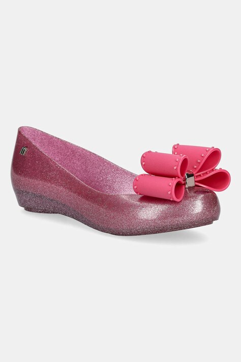 Baleríny Melissa MELISSA ULTRAGIRL CLASSIC BOW AD růžová barva, M 35965.BC919