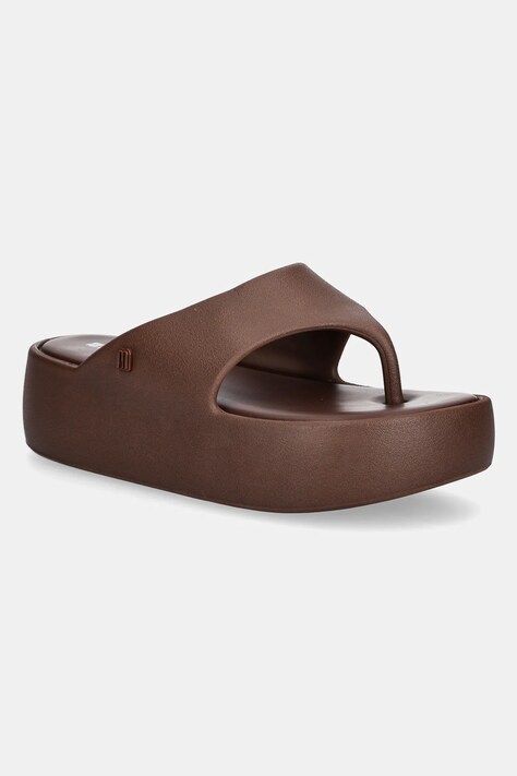 Melissa papuci MELISSA FREE PLATFORM THONG AD femei, culoarea maro, cu platforma, M 36088 BE885