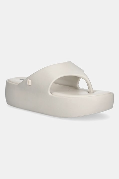 Žabky Melissa MELISSA FREE PLATFORM THONG AD dámské, béžová barva, na platformě, M 36088 BE887