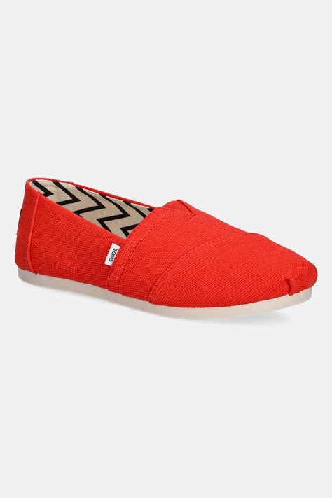 Toms espadrile HERITAGE CANVAS culoarea rosu, 10021933