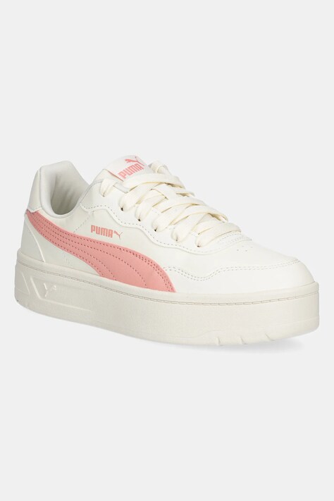 Puma sneakers Court Lally Skye femei, culoarea bej, 400368