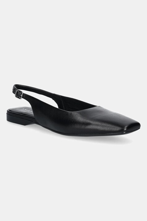 Kožené baleríny Vagabond Shoemakers DELIA černá barva, s odkrytou patou, 5907-201-20