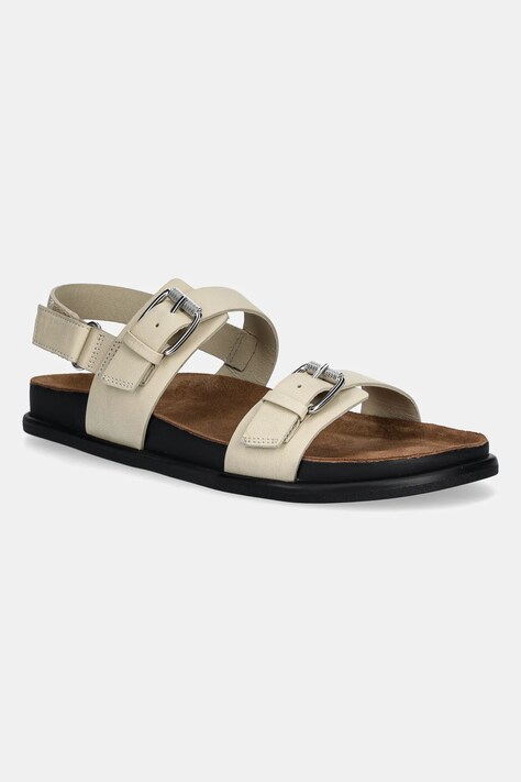 Vagabond Shoemakers sandale de piele EFFIE femei, culoarea bej, 5922-201-02