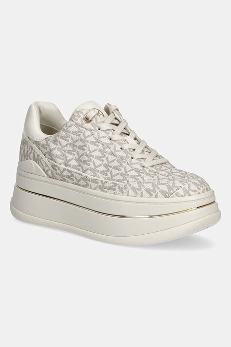 MICHAEL Michael Kors sneakers Hayes femei, culoarea bej, 43S5HYFS2B.150