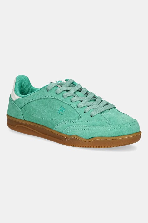 Fila sneakers din piele intoarsă Slantshot femei, culoarea verde, FFW0524