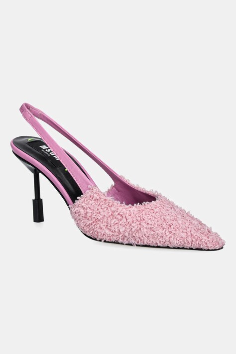 MSGM pantofi cu toc culoarea roz, 3841MDS180