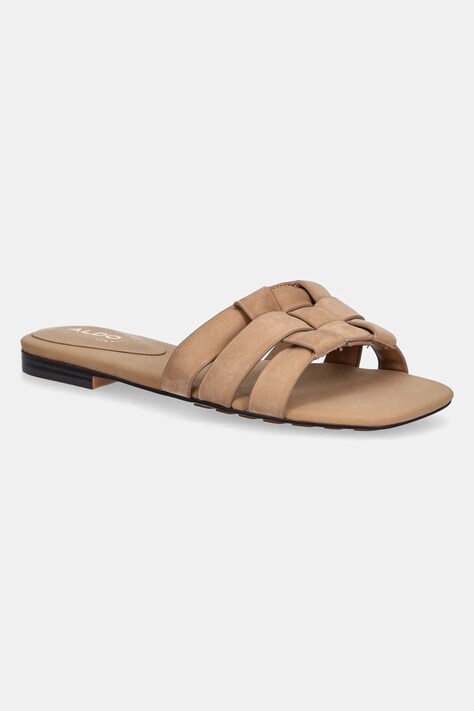 Aldo papuci din nubuc GOTOSANDAL femei, culoarea maro, 13966707