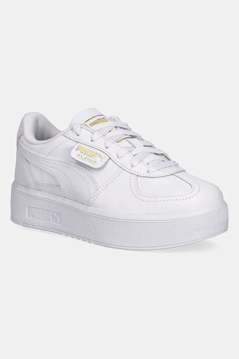 Кожени маратонки Puma Palermo Elevata Lth Wns в бяло 400461