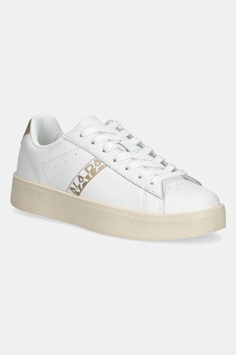 Kožené sneakers boty Napapijri IVY bílá barva, NP0A4IQ8.002
