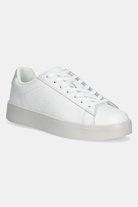 Kožené sneakers boty Napapijri IVY bílá barva, NP0A4IQ8.MQM