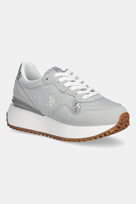 U.S. Polo Assn. sneakers BAYLE femei, culoarea argintiu, BAYLE003W/5NU1