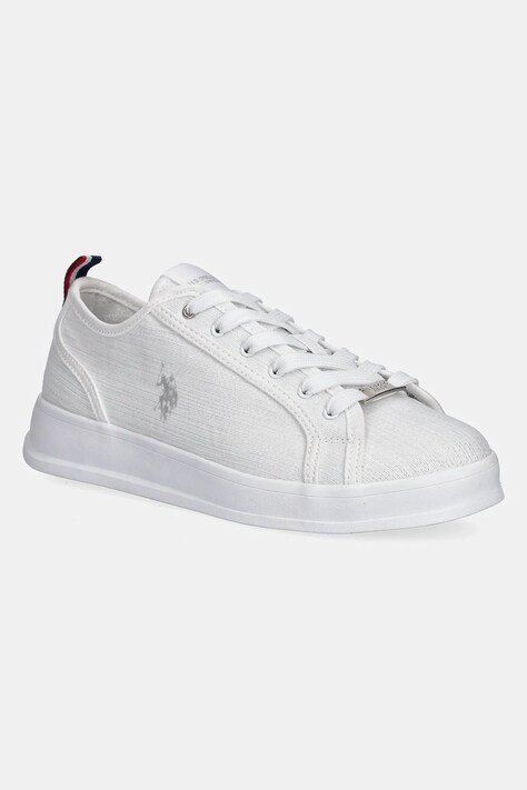 U.S. Polo Assn. teniși CAMPY femei, culoarea alb, CAMPYW003W/5T1