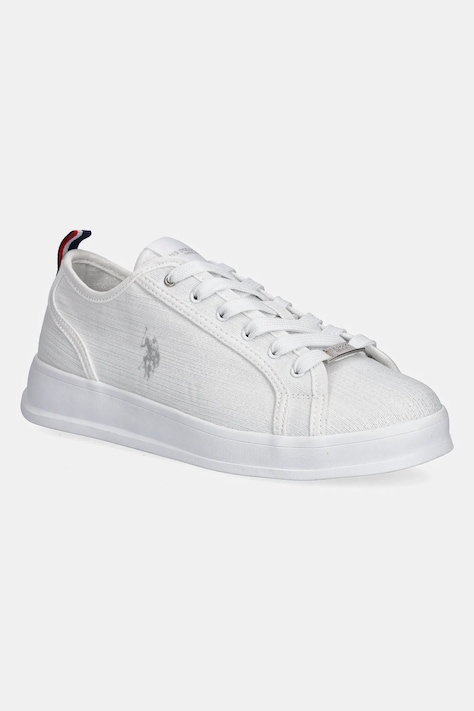 U.S. Polo Assn. Tenisówki CAMPY damskie kolor biały CAMPYW003W/5T1