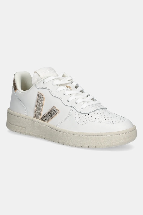 Кожени маратонки Veja VI0220737A V-10 LEATHER в бяло VI0220737A