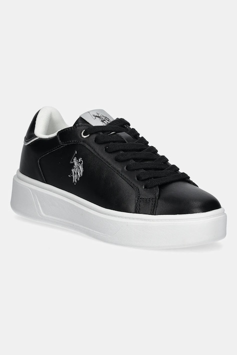 Sneakers boty U.S. Polo Assn. YVONNE černá barva, YVONNE001W/5Y2