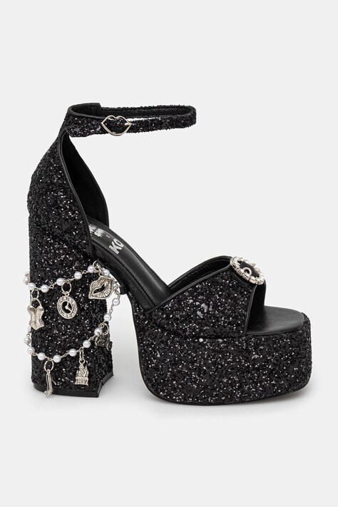 Sandály Koi Footwear x Rocky Horror Show Frank N Furter Charm Heels černá barva, Frank N Furter