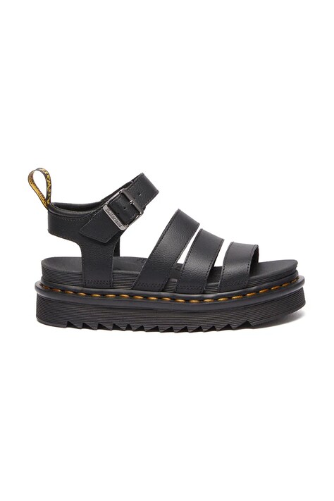 Dr. Martens sandale de piele Blaire femei, culoarea negru, cu platforma, DM31520001