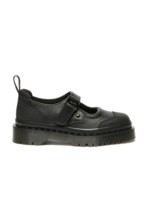 Dr. Martens pantofi de piele Indica II Bex Tech Mary Jane femei, culoarea negru, cu platforma, DM41015002