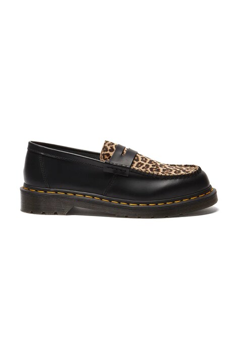Dr. Martens półbuty Penton damskie kolor czarny na płaskim obcasie DM41186001