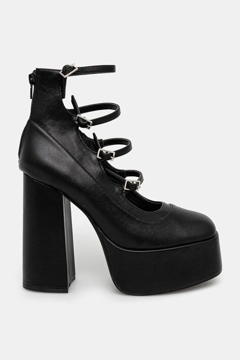 Туфлі Koi Footwear GURREN BLACK STRAPPY PLATFORM HEELS — SS25-OBD3SC, чорний — фото 2