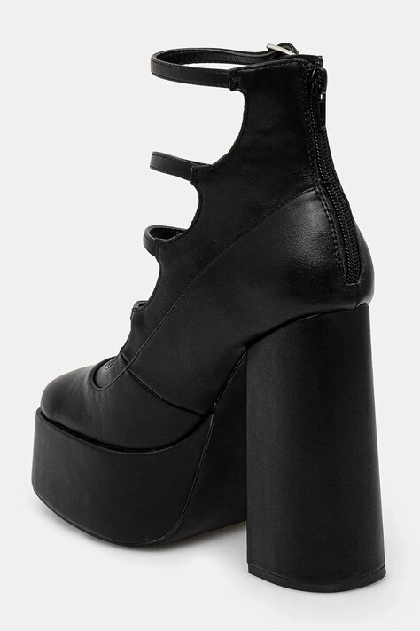 Туфлі Koi Footwear GURREN BLACK STRAPPY PLATFORM HEELS — SS25-OBD3SC, чорний — фото 3