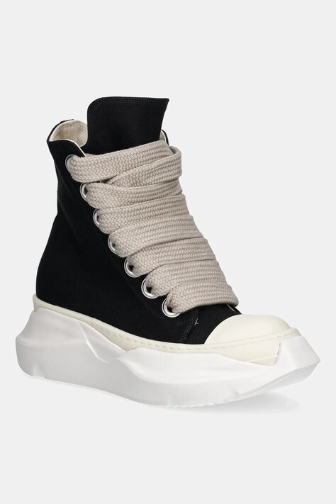 Високи кецове Rick Owens DRKSHDW Jumbo Laces Abstract Sneak в черно DS01E3844.CVSW2