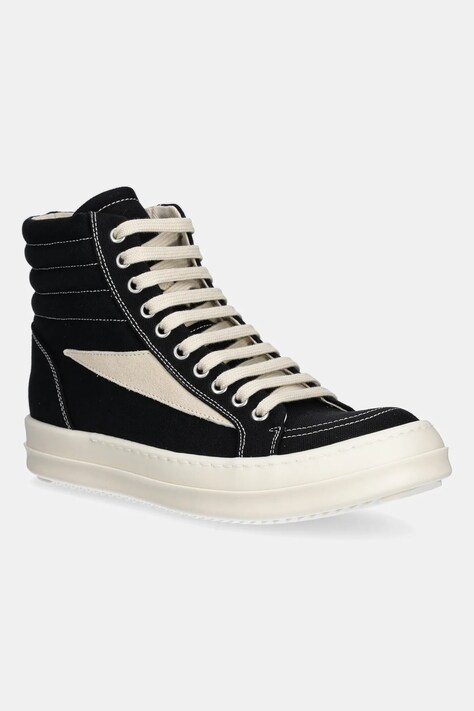Kecky Rick Owens Vintage High Sneaks černá barva, DS01E3810.CVSLVS