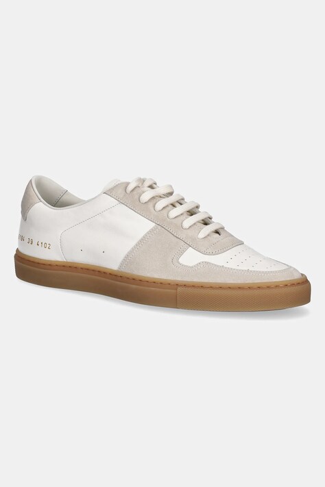 Шкіряні кросівки Common Projects Bball Duo Slim жіночі колір бежевий 6194