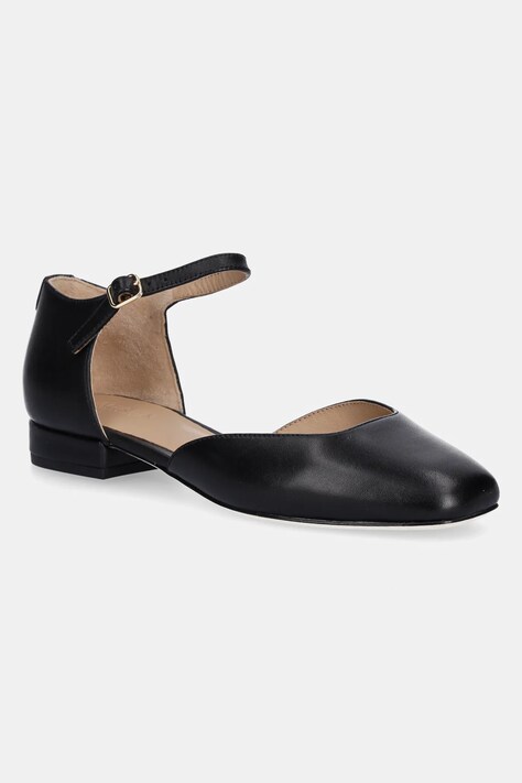 Lauren Ralph Lauren pantofi de piele Emellie Mj culoarea negru, cu toc drept, 802961793001