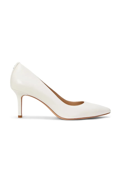 Lauren Ralph Lauren bőr tűsarkú Lanette bézs, 802972024002
