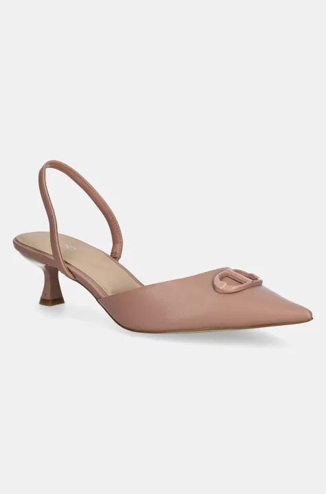 Aldo pumps DELICATE culoarea roz, pe toc jos, cu toc deschis, 13918886.DELICATE